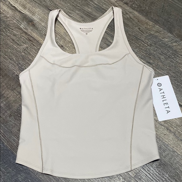 Athleta Tops - Athleta Beige Interval Tank Size XS